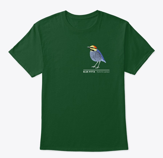 Blue Pitta tee shirt