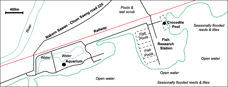 Bueng Boraphet Fisheries Station Map