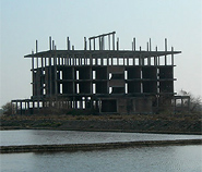 Abandoned Building at Laem Pak Bia