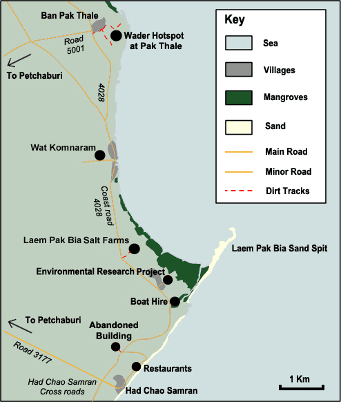 Laem Pak Bia/Pak Thale Map